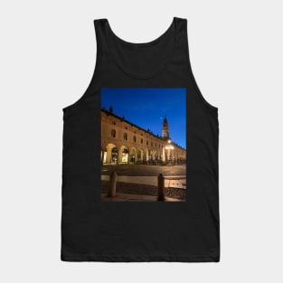 Medieval Historical Romantic Moon Night Bell Tower Italy Tank Top